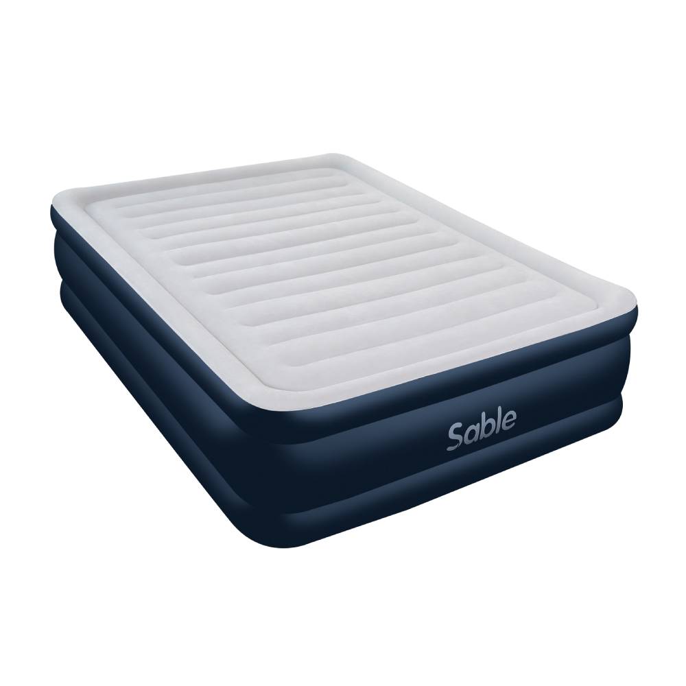 Evajoy Air Mattress Airbed, Sable Upgraded Inflatable Blow up Bed with Built-in Electric Pump