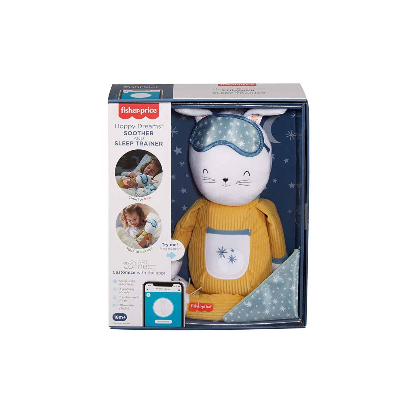 Fisher Price Hoppy Dreams Soother And Sleep Trainer Plush