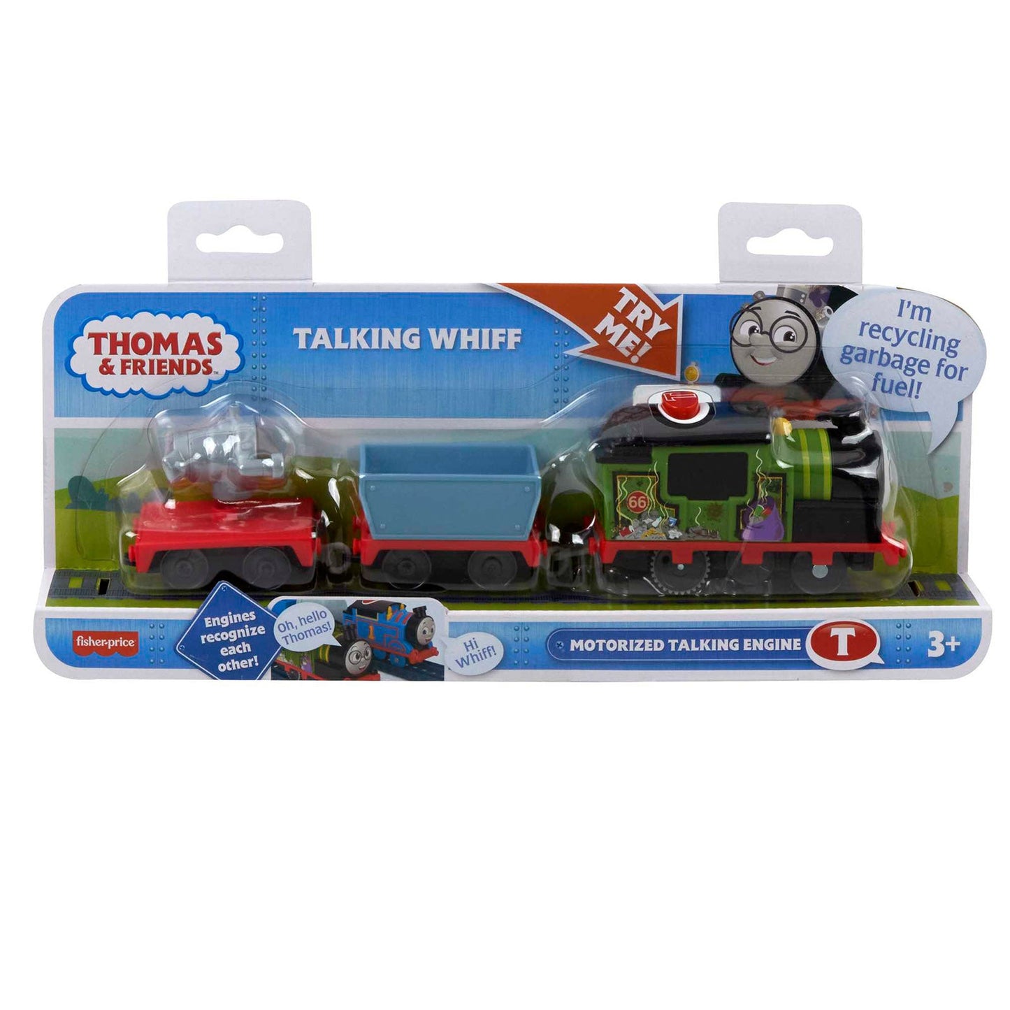 Fisher Price Thomas And Friends Talking Whiff Motorized Talking Engine Set