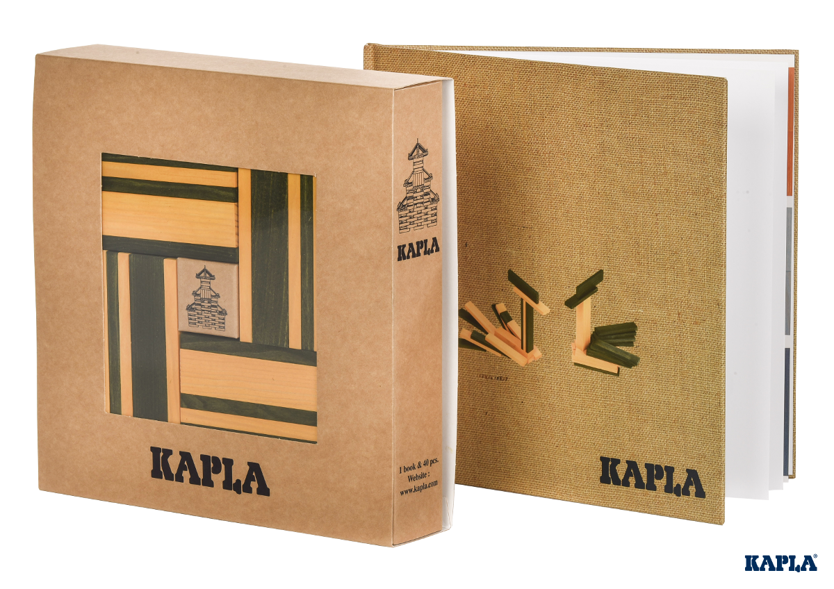 KAPLA - Yellow & Green - 40 Planks
