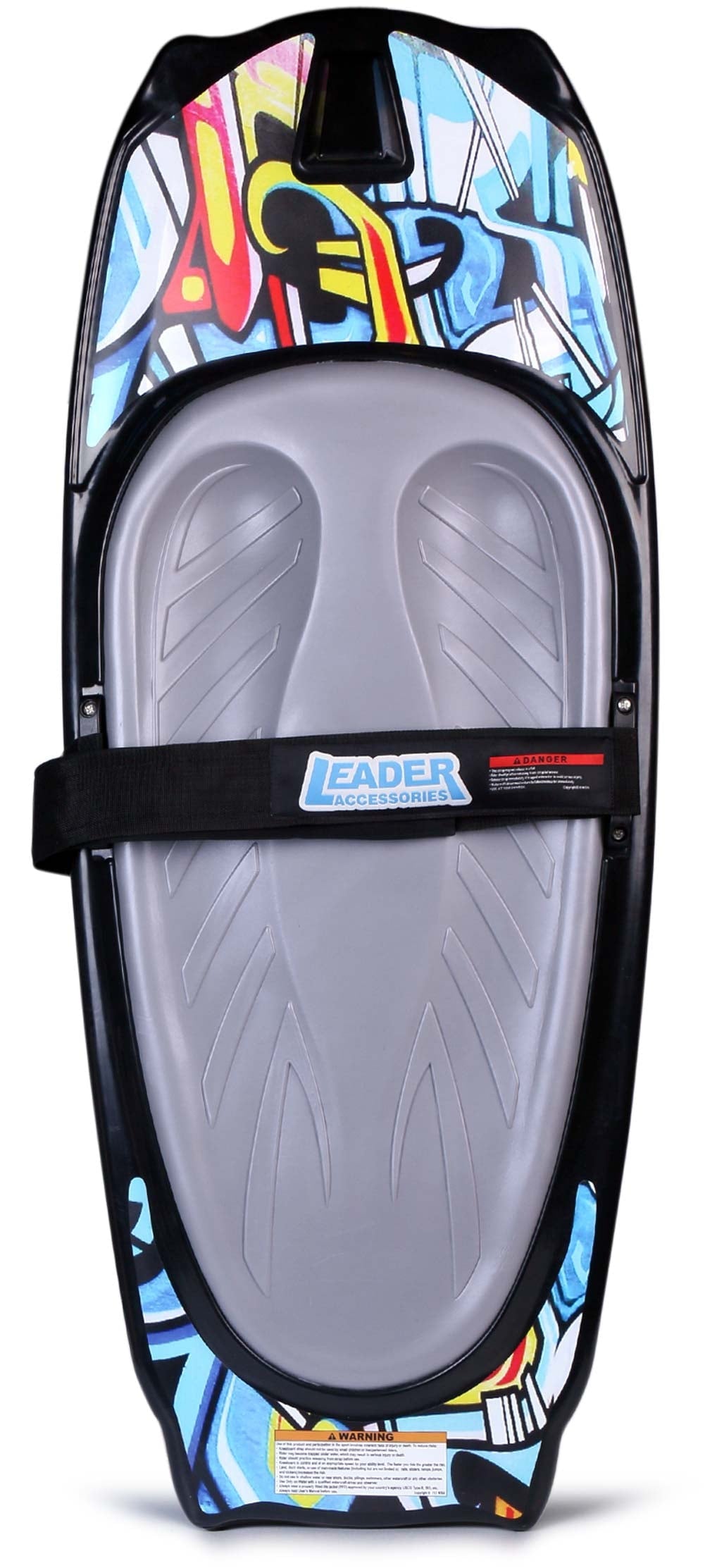 Leader Accessories Surfing Kneeboard with Integrated Hook 50' L