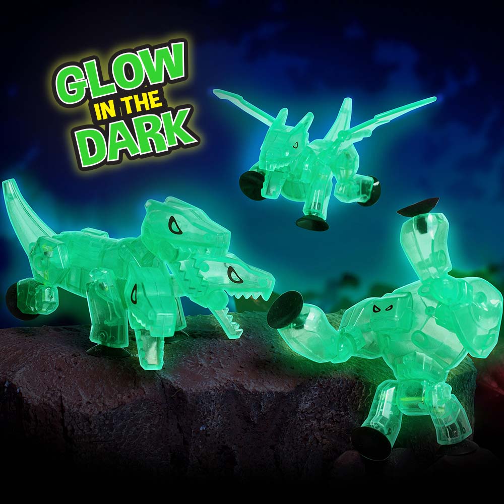 StikBot Glow-in-the-Dark Mega Monsters 3 Pack Bundle - Cerberus, Gigantus and Scorch