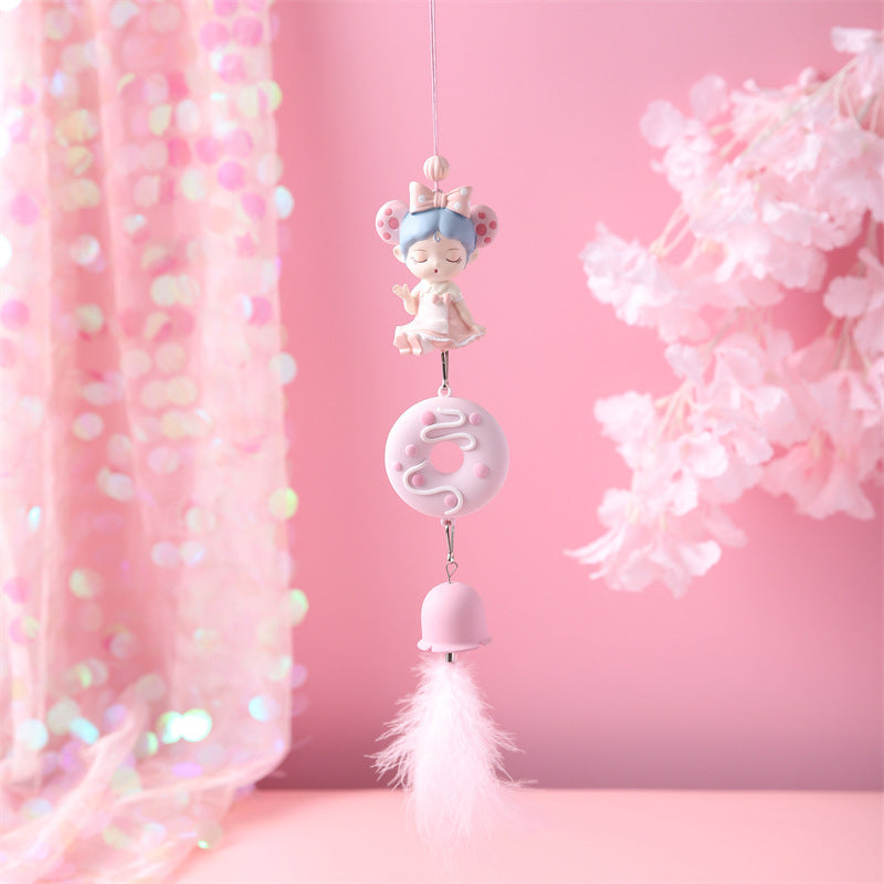Pink Bow Girl Wind Chimes Cute Home Decor Best Wind Chimes Gift