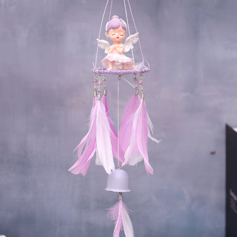 Purple Wind Chimes Hanging Home Decor Wind Chimes Gift for Ballet Girl