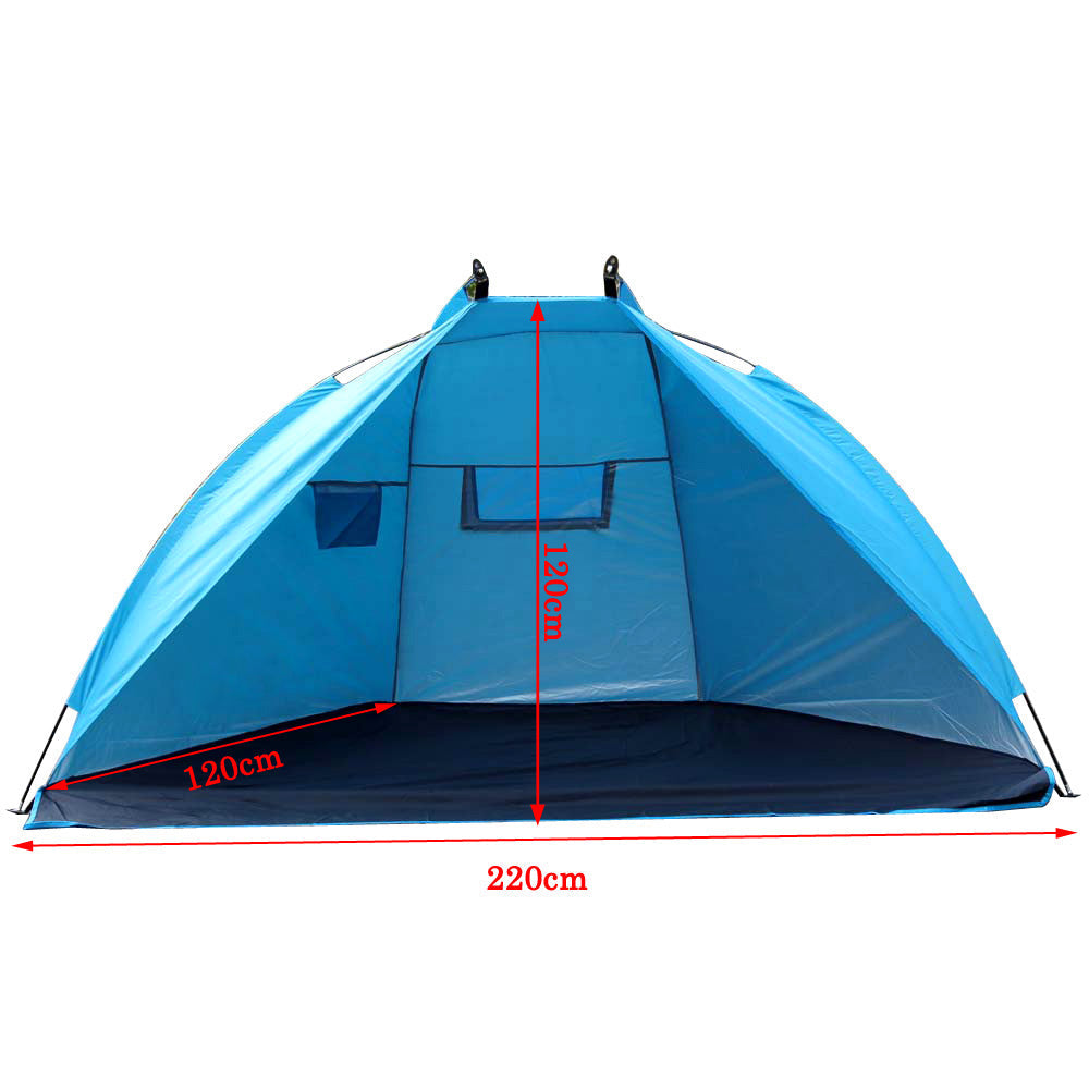 Convenient Fishing Outdoor Beach Shade Tent - Blue Force Sports