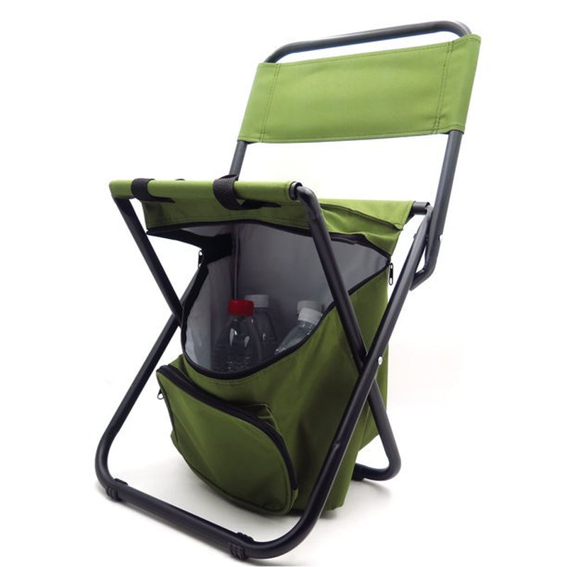 HTTMT- New Multi-Use Backpack Chair Stool with Cooler Bag Hiking Fishing Camping Picnic