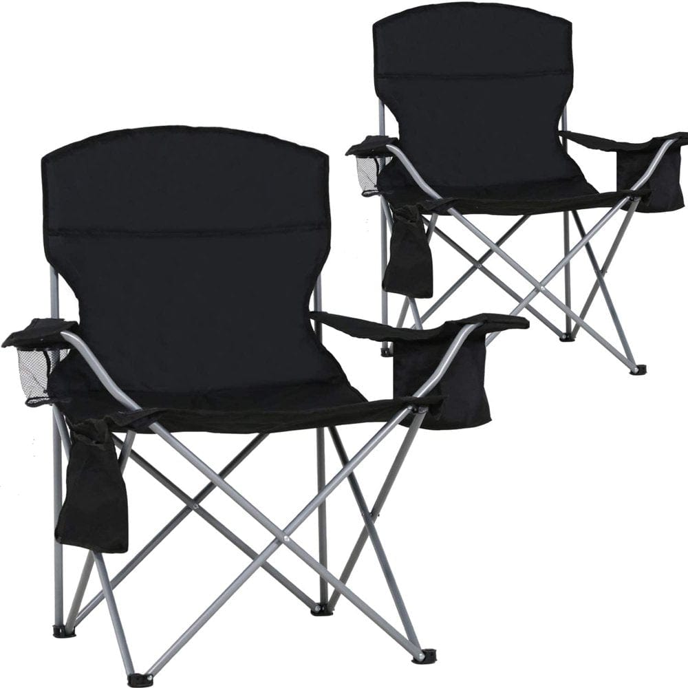 Camping Chair Folding Chair Set of 2 Lawn Chair Outdoor Chair Patio Chair Portable Chair for outside with Carry Bag