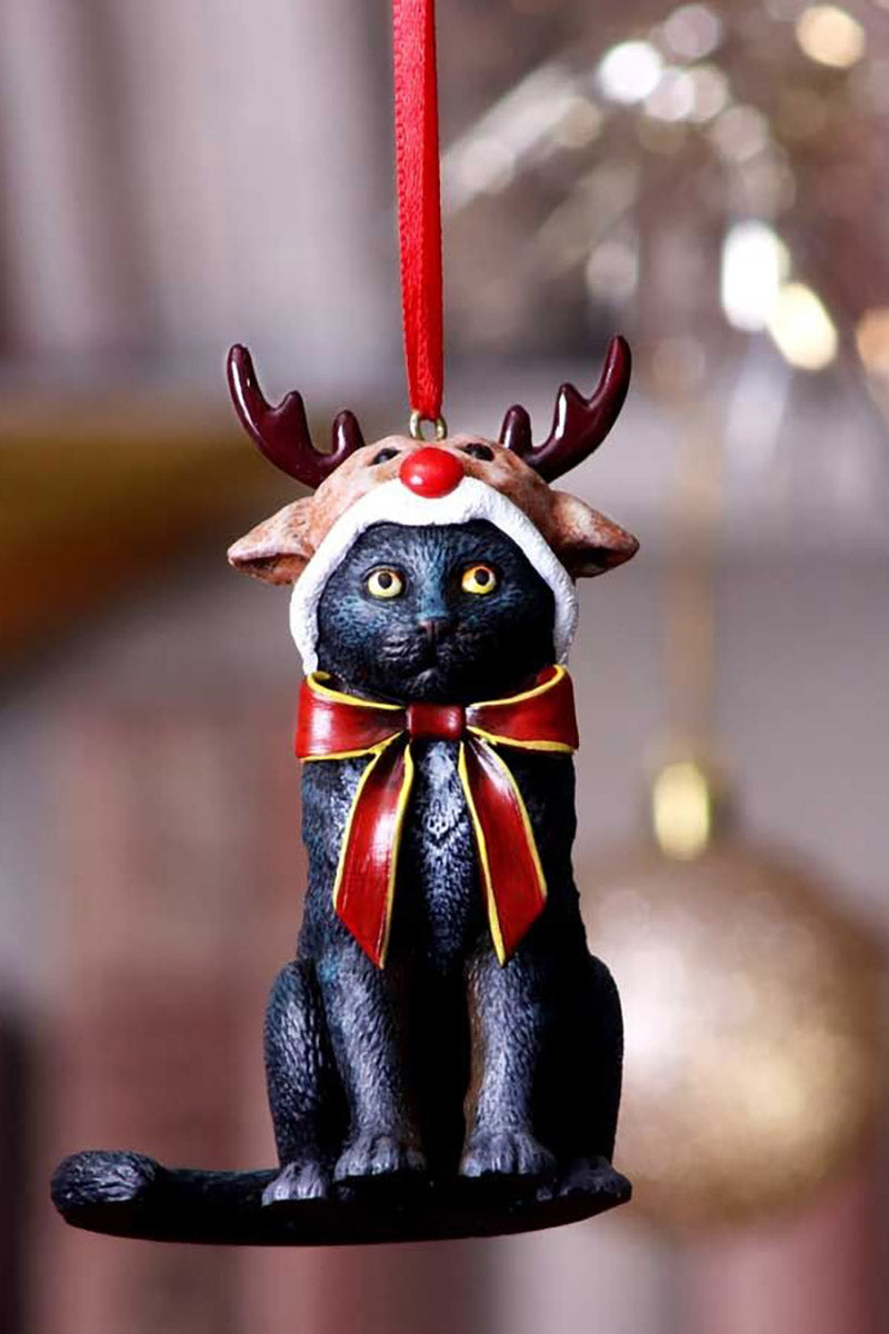 Reindeer Cat Hanging Ornament (LP)