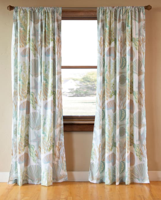 Coastal Reef Curtain Panels