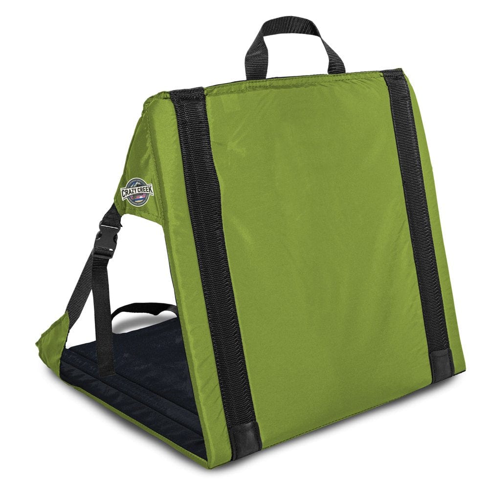 Crazy Creek the Chair Leaf Green Value Priced Seat, Portable, Handles, Lightweight, Back Support