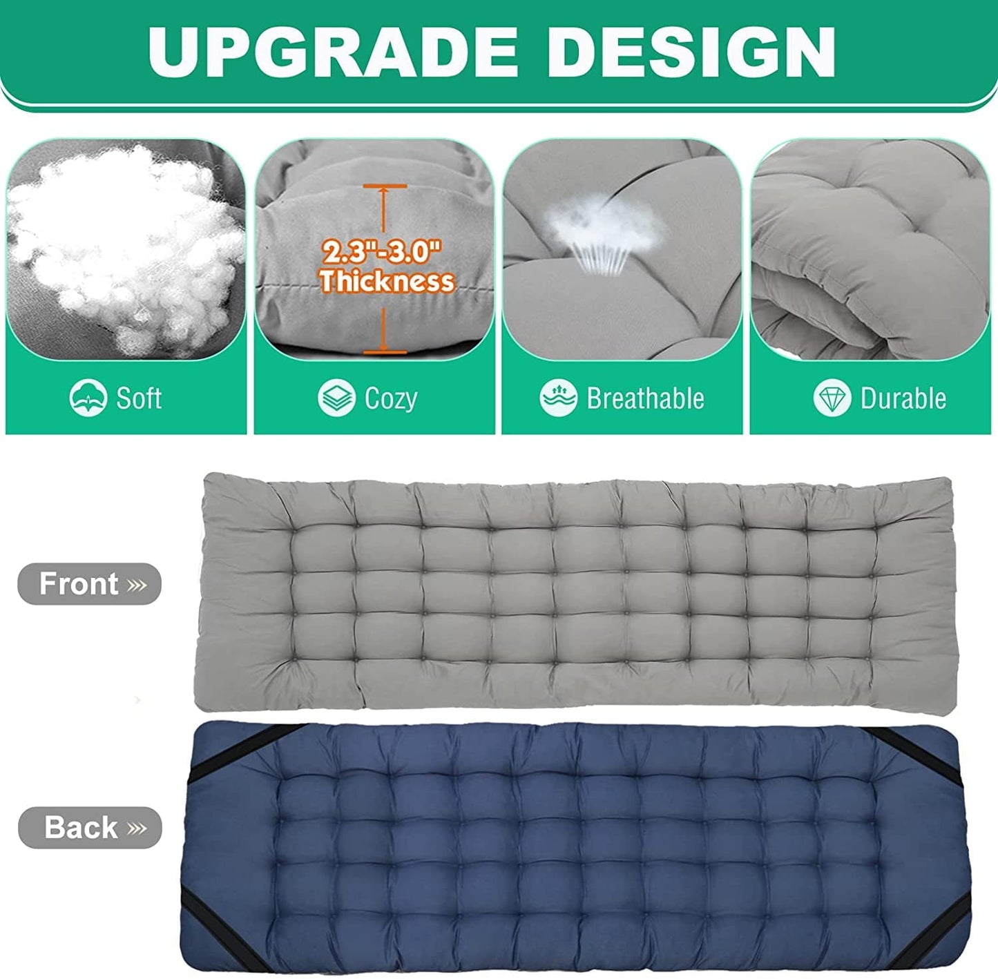 Slsy Cot, 2 Pack Folding Camping Cot for Adults, Sleeping Cots Heavy Duty Guest Bed with 2-Sided Pearl Cotton Mattress & Carry Bag