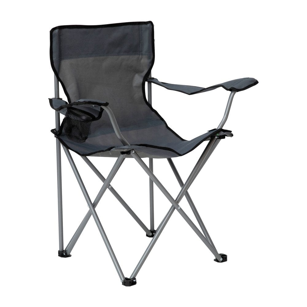 Flash Furniture Steel Camping Chair, Gray