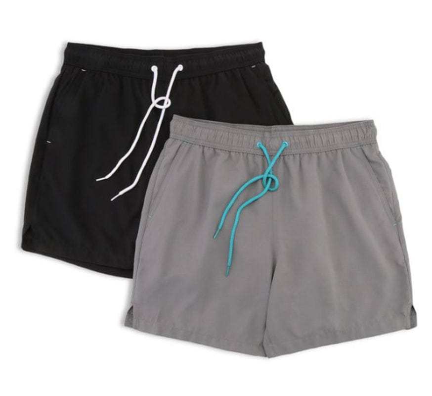 George Men'S and Big Men'S 6" Basic Swim Shorts, 2-Pack, up to Size 5XL