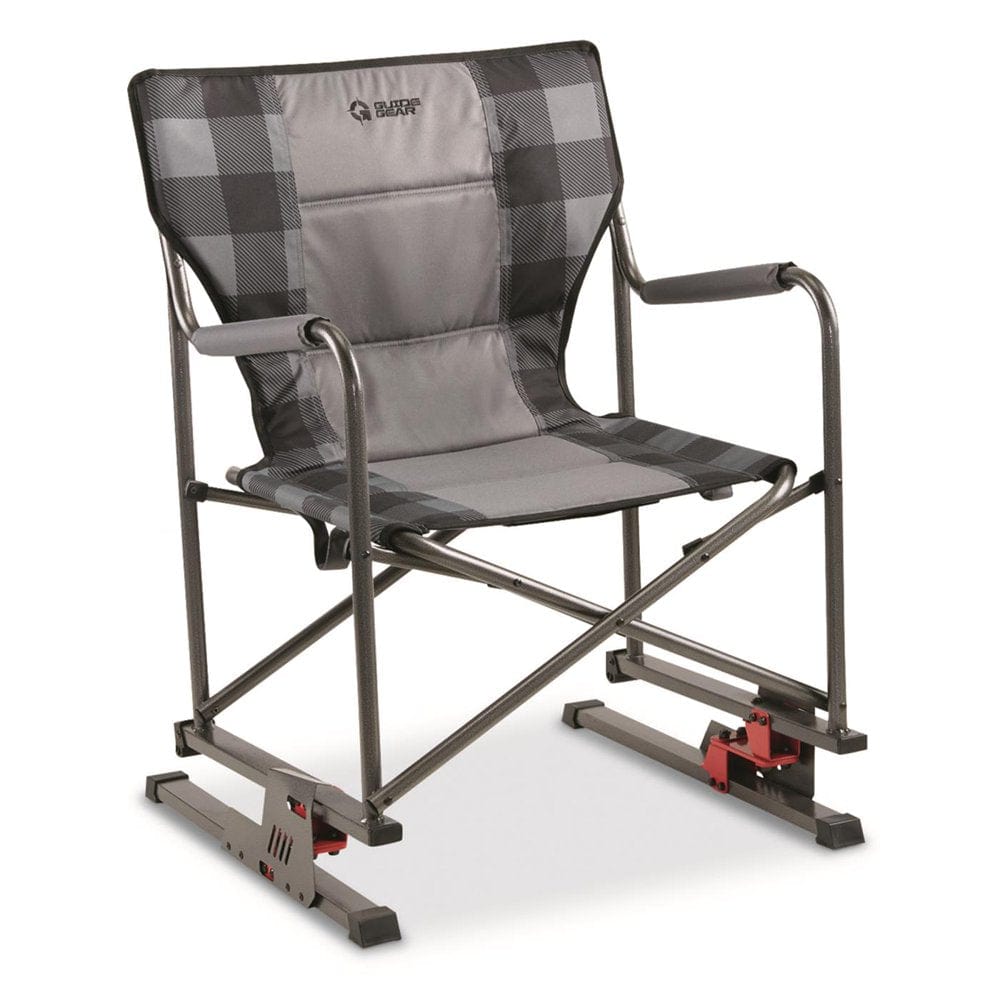 Guide Gear Bounce Directors Camp Chair, Oversized, Portable, Folding, Outdoor Rocking Chair, 300-Lb. Capacity