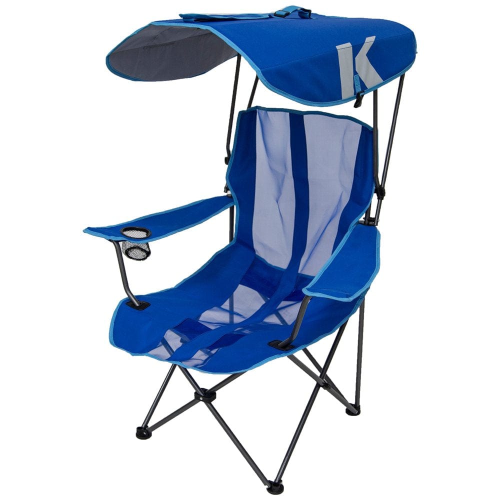 Kelsyus Original Canopy Chair - Foldable Chair for Camping, Tailgates, and Outdoor Events - Blue
