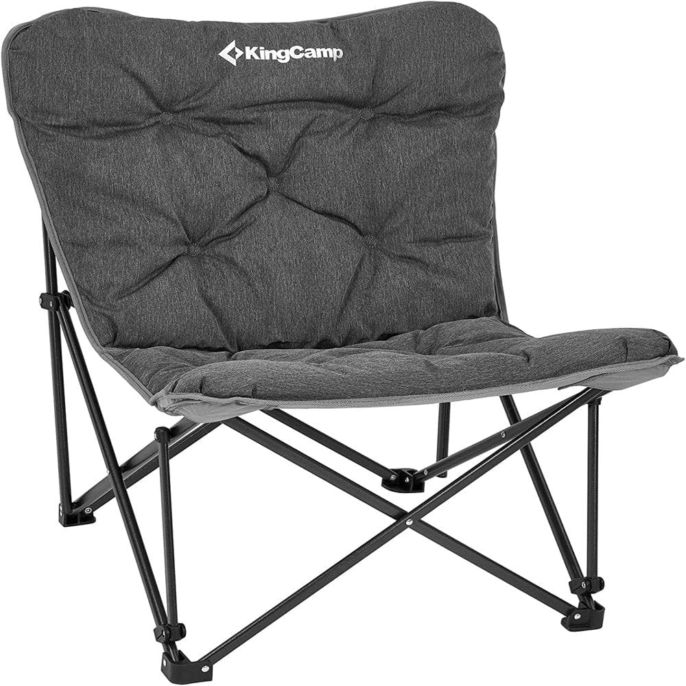 Kingcamp Comfy Chair Folding Butterfly Dorm Chair Outdoor Adults Camp Chair with Padded Seats