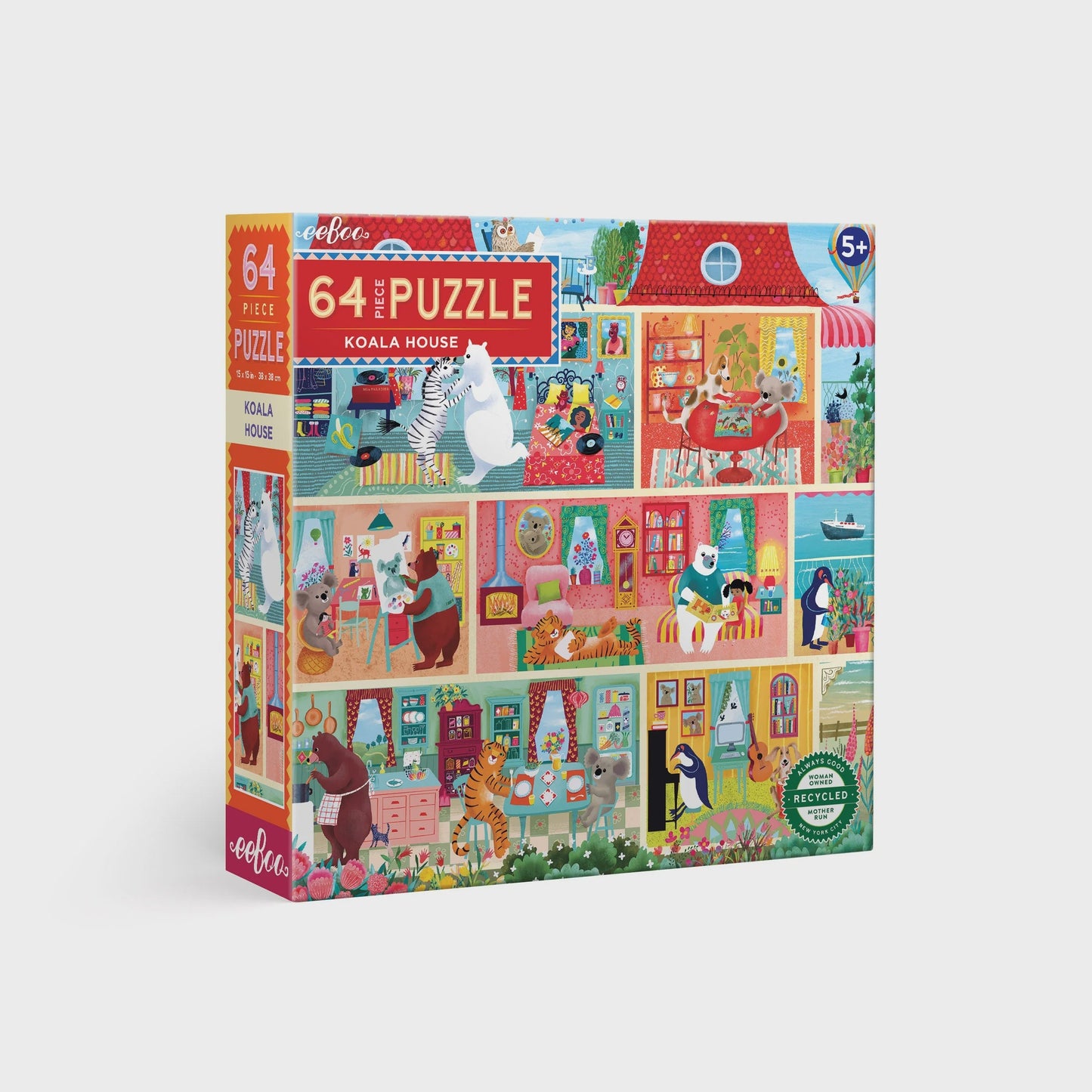 64 Piece Puzzle - Koala House