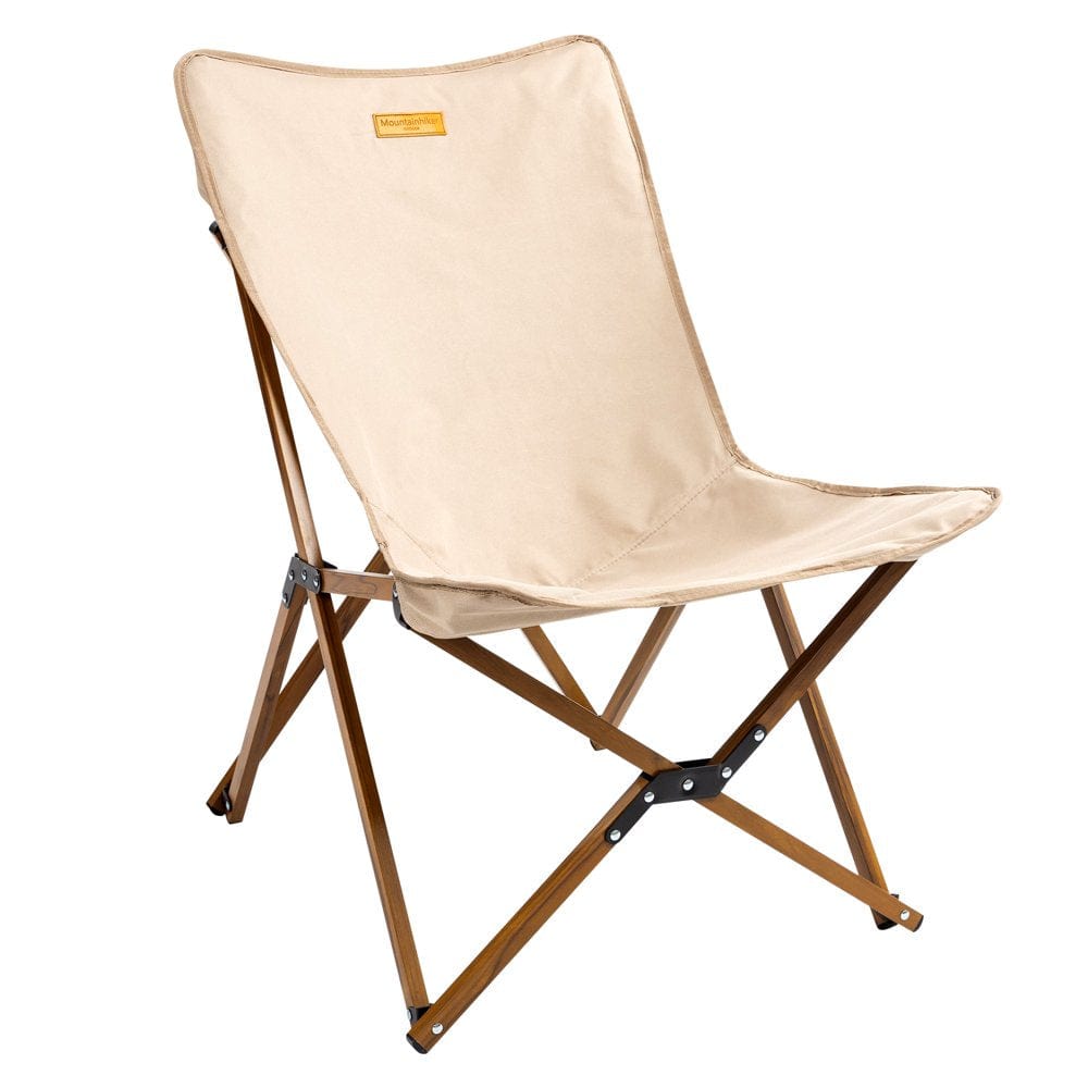Mountainhiker Camping Chairs for 350 Lbs Capacity, Portable Folding Backpacking Chair Heavy Duty Support for Outdoor Hiking Camping Traveling Beach,Khaki