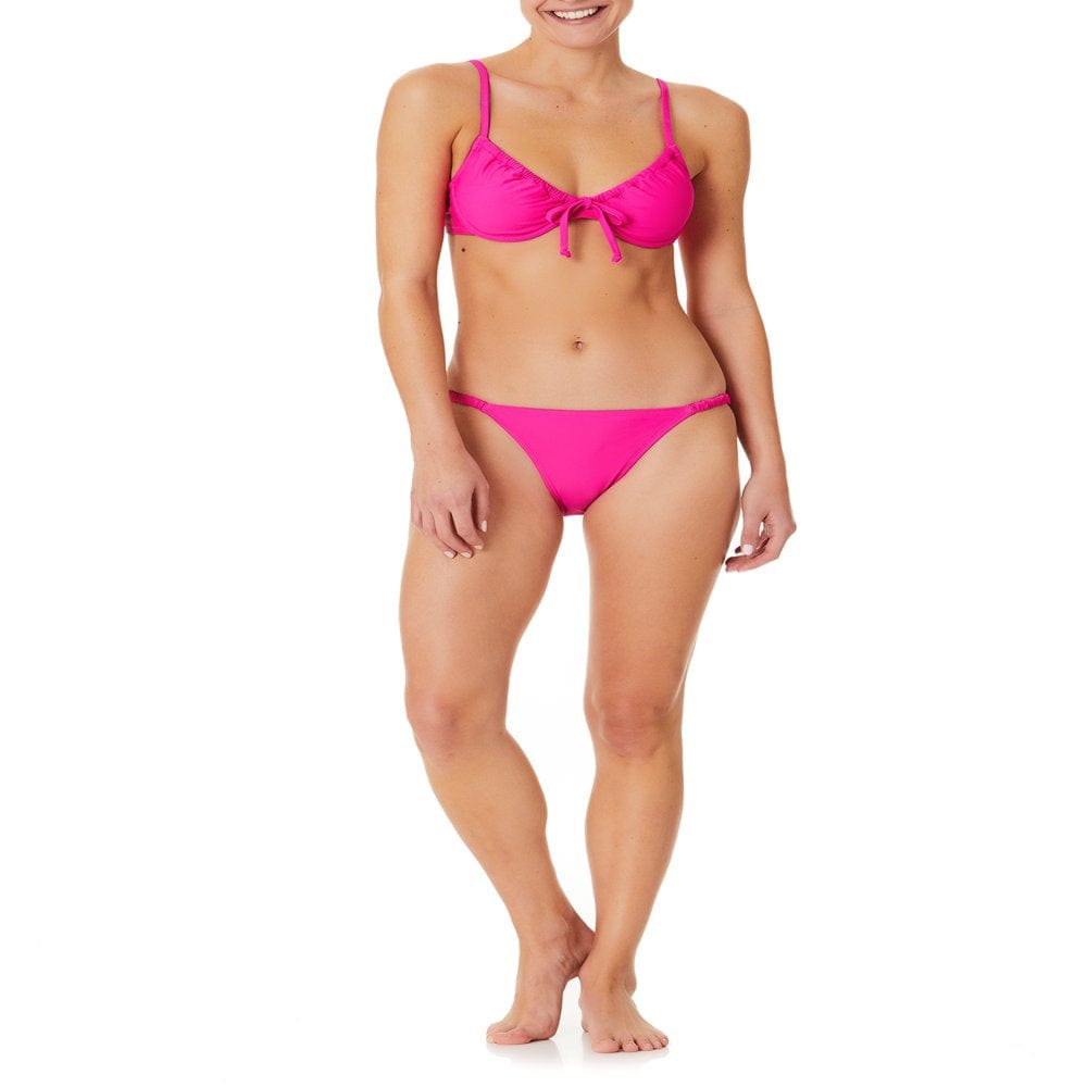 No Boundaries Junior'S Plaid Adjustable Bikini Top