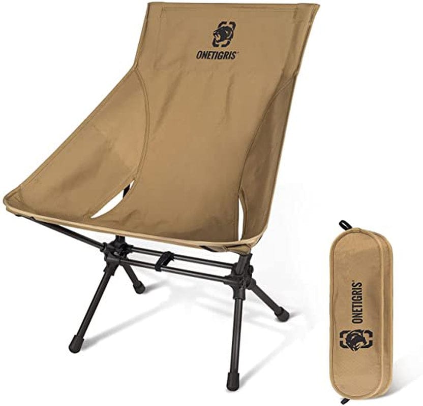 Onetigris Camping Chairs 330 Lbs Capacity, Lightweight Compact Portable Folding Chair for Backpacking Hiking Travel Beach Picnic