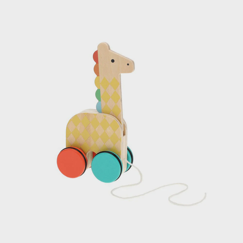 On-the-Go Giraffe Wooden Pull Toy