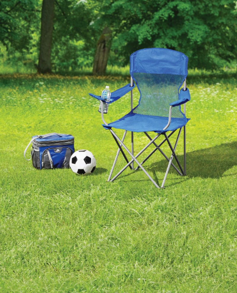 Ozark Trail Basic Mesh Folding Camp Chair with Cup Holder