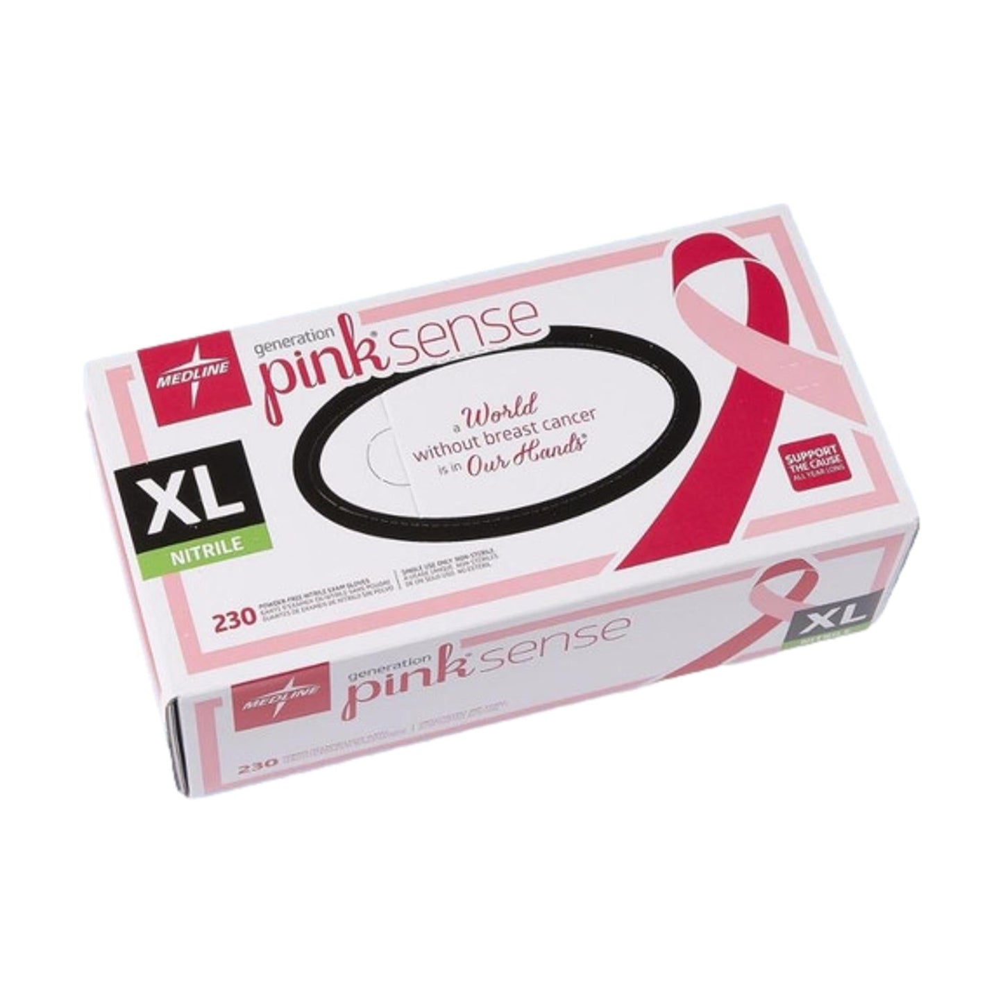 PinkSense Nitrile Gloves, 250 ct