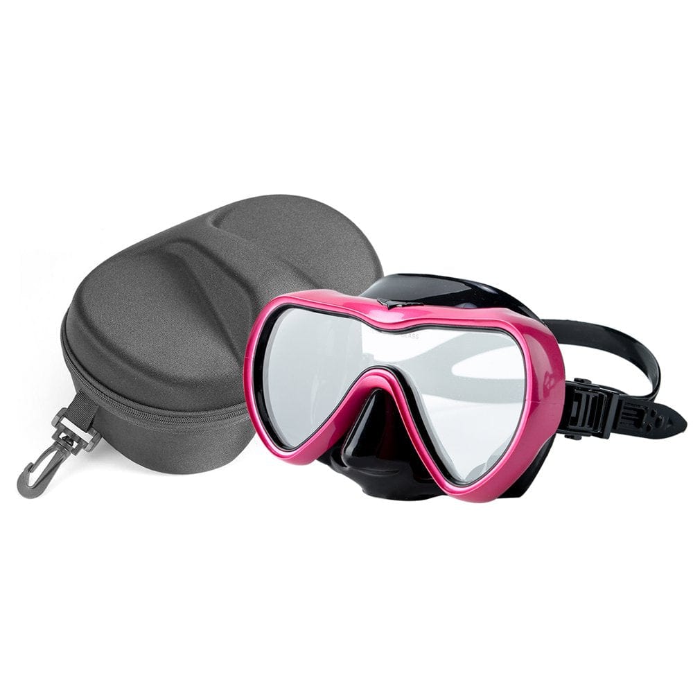 Rongbenyuan Adult Swimming Mask Goggles with Nose Cover Diving Scuba Snorkel Mask for Men Women(Gray)