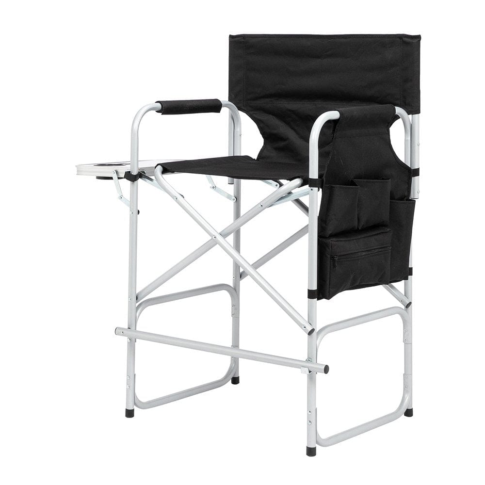 Salonmore Camping Director Chair Oversize Padded Seat with Side Table and Side Pockets