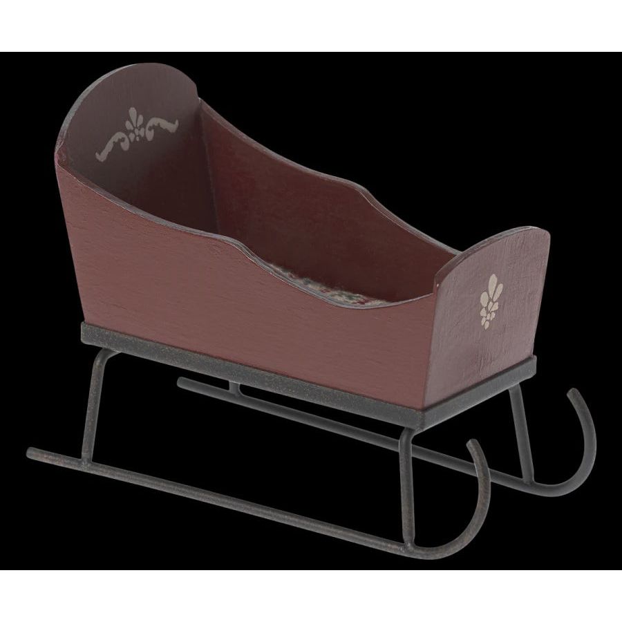 Hand-painted Sleigh - Red
