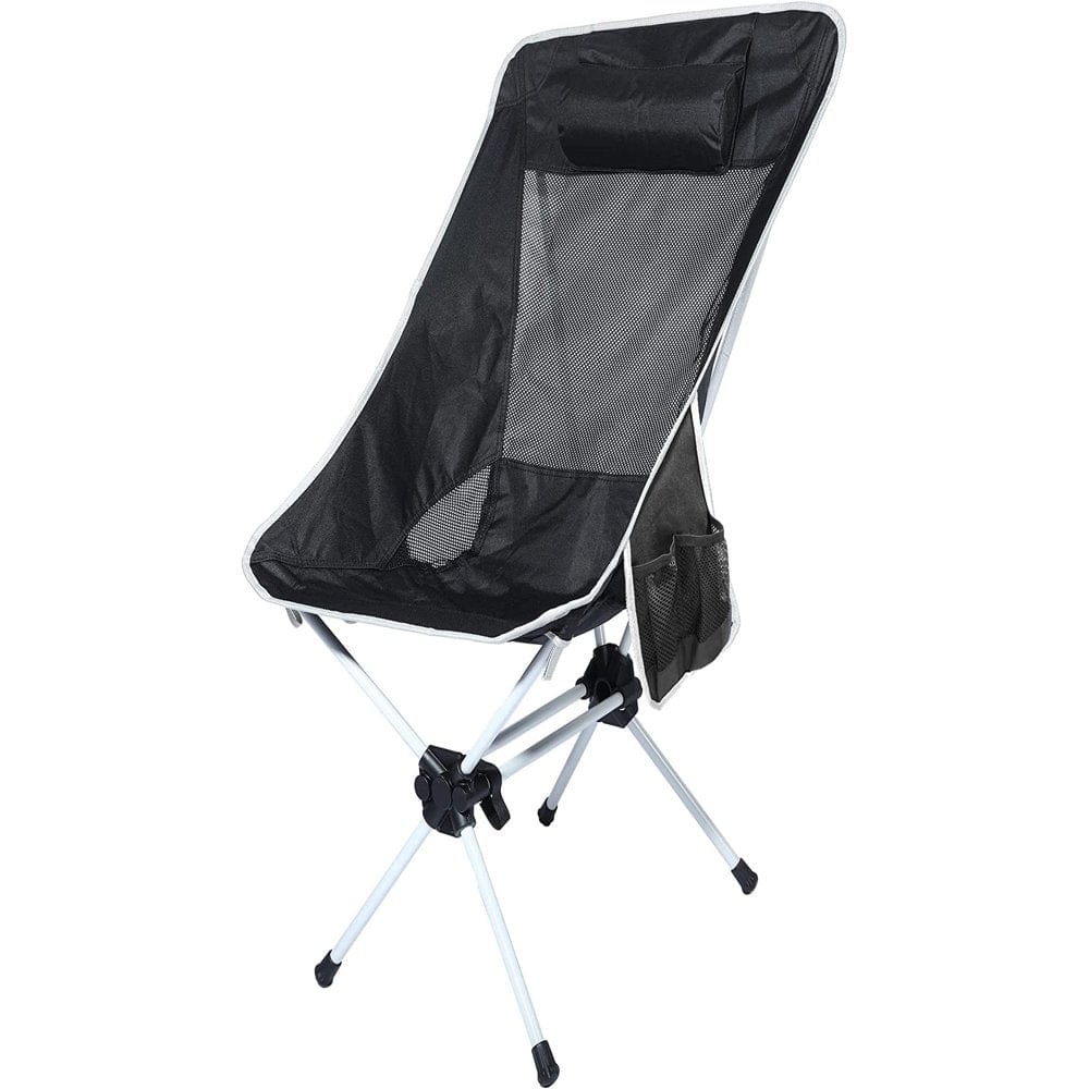 Ubon Compact Folding Camping Chair Lightweight Portable Outdoor Chairs with 2 Side Pockets for Backpacking and Camping 2 Pack