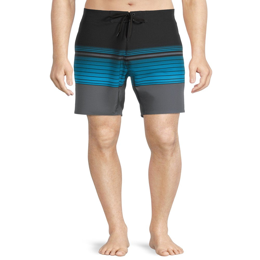 Burnside Men'S Swim Board Shorts with 9-1/2 Inseam, Sizes 30-38