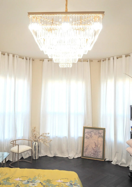 100% Cotton Room Darkening Curtains - 2 Panels, White