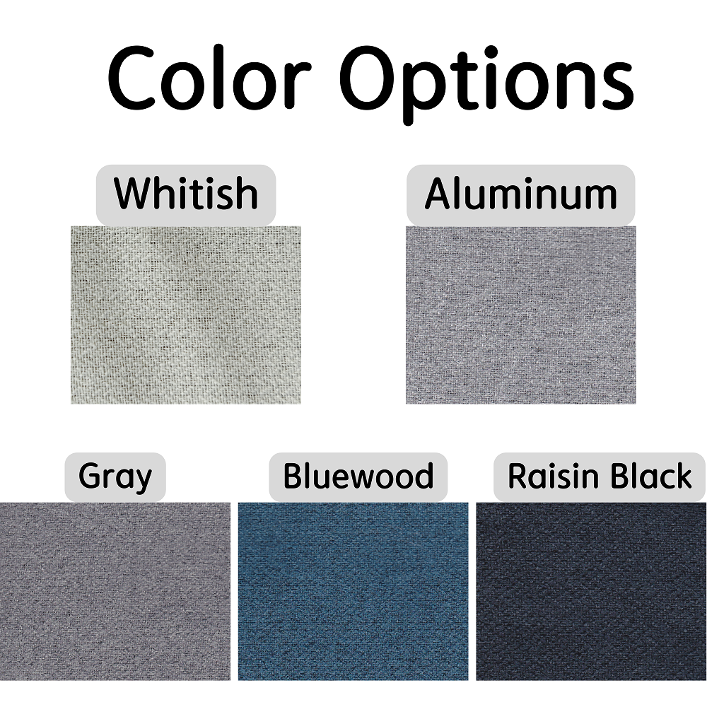 100% Total Blackout Curtain Subtle Herringbone Textured, Customize Size/Head, 1 Panel