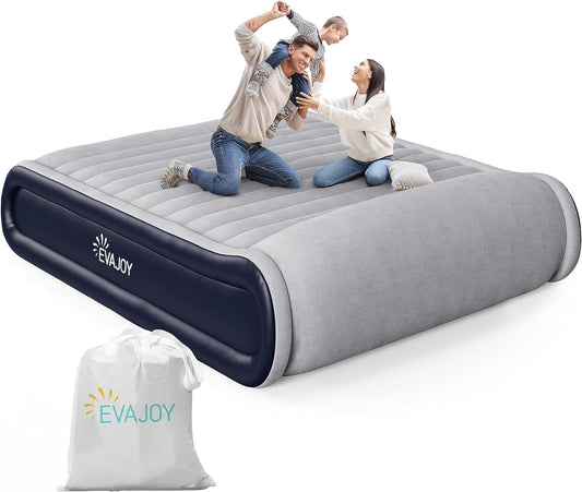 Evajoy HF004 Elevated  Air Mattress with Built-in Pump, Portable Queen Size Air Mattress