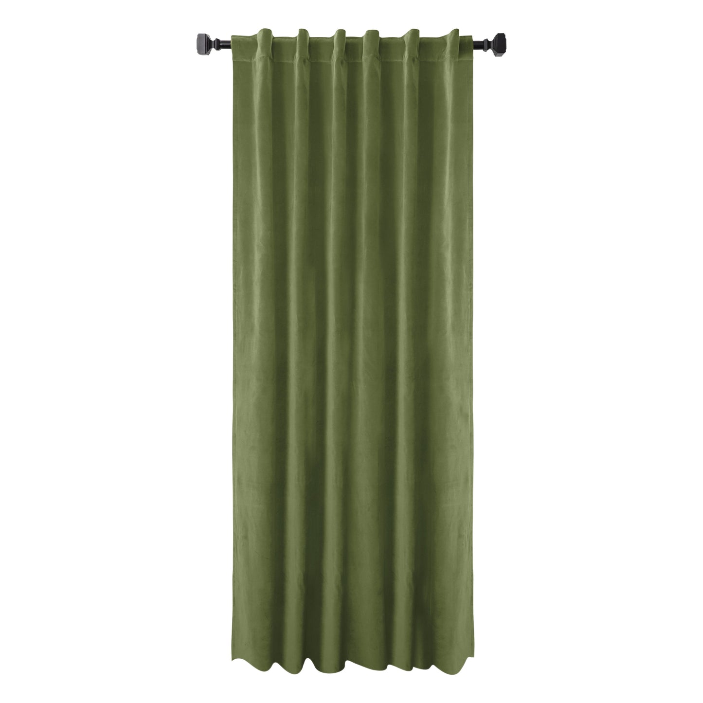 Sage Green Cotton Velvet Curtain