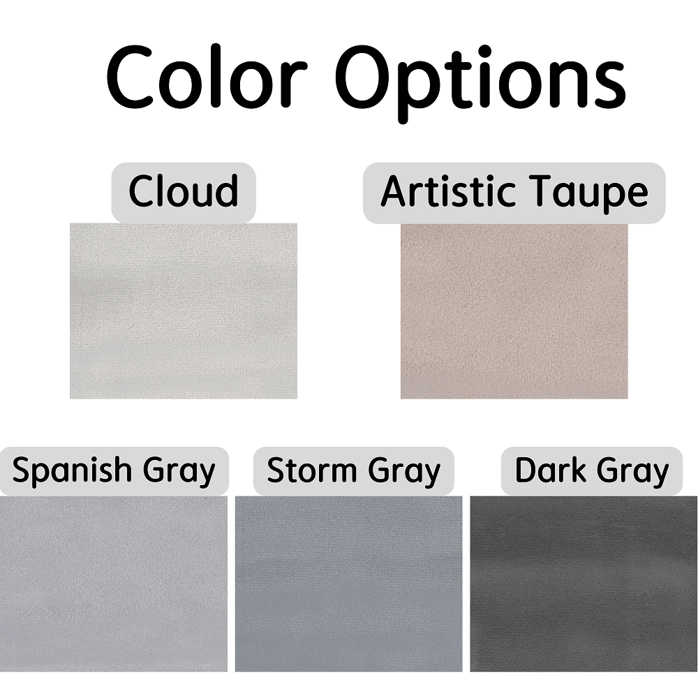 100% Total Blackout Curtain Velvet Textured, Customize Size/Head, 1 Panel