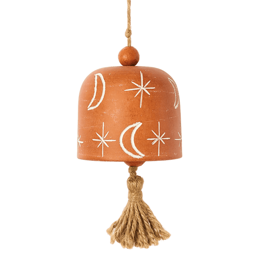 Aayu Moon & Stars Terracotta Wind Chime