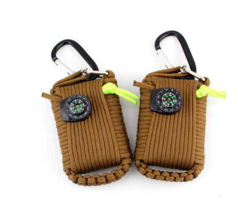 Camping bag climbing umbrella rope equipment kit hand-woven process escape emergency self-help kit outdoor supplies - Blue Force Sports