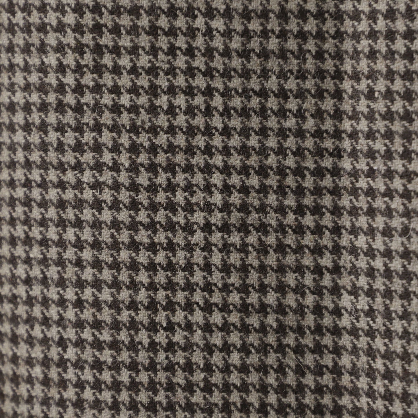 Brown Houndstooth Wool Curtain