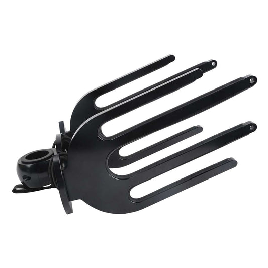 TCMT 3 Racks CNC Wakeboard Tower Rack Bat Back Boat Surfboard / Kneeboard Holder Black