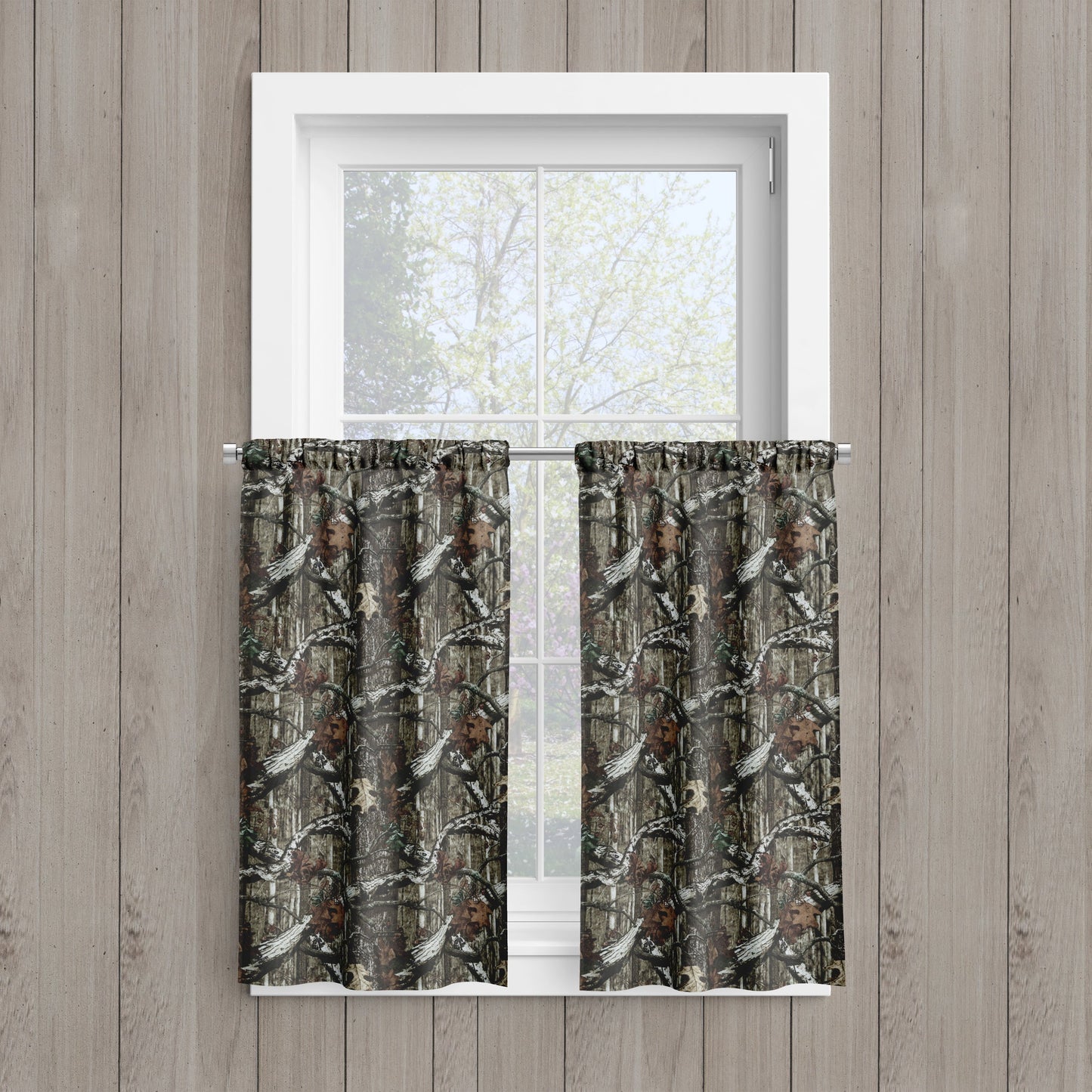 Curtain Tier Pair 29x36 Inch in Camouflage