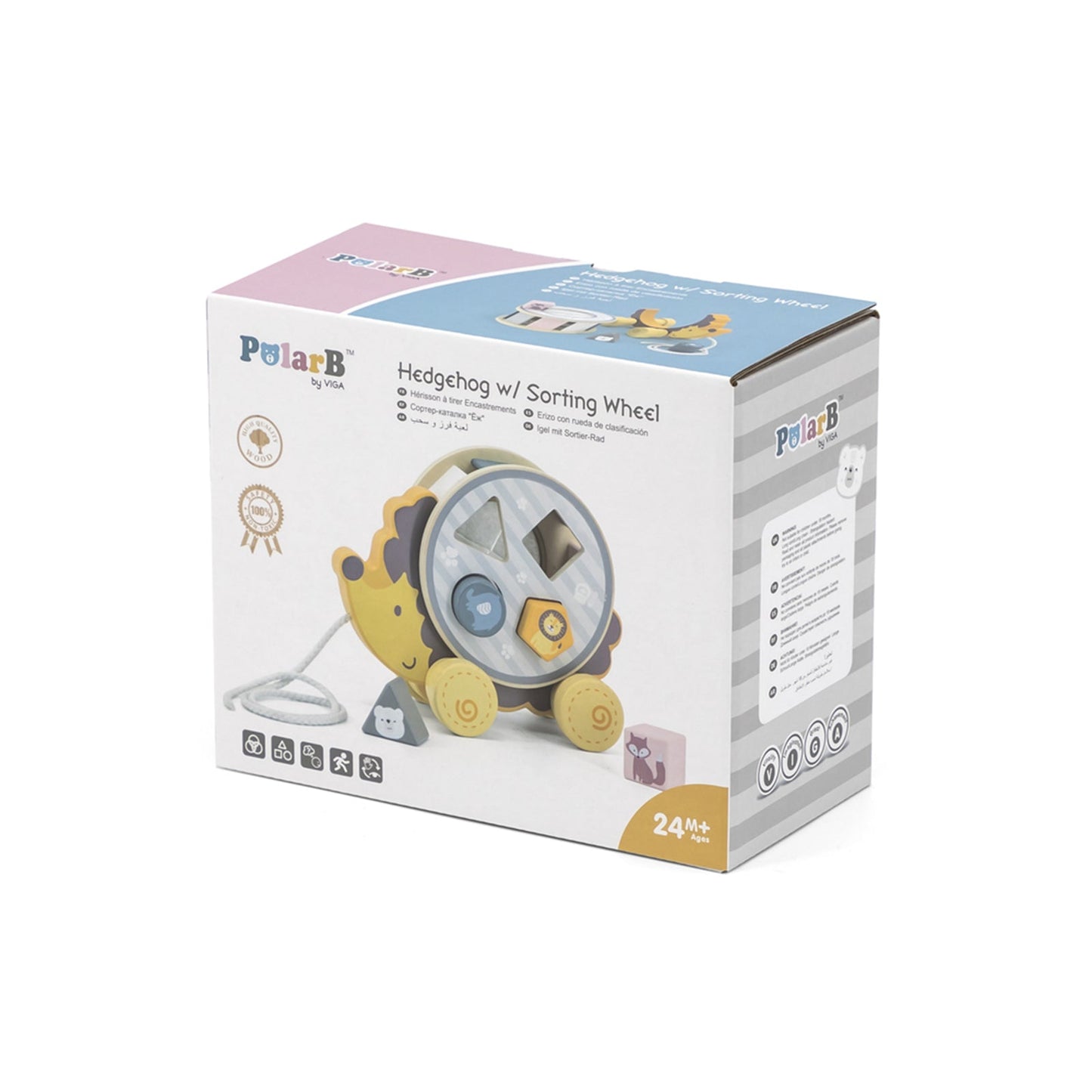 Original Toy Co Hedgehog With Sorting Wheel Toy