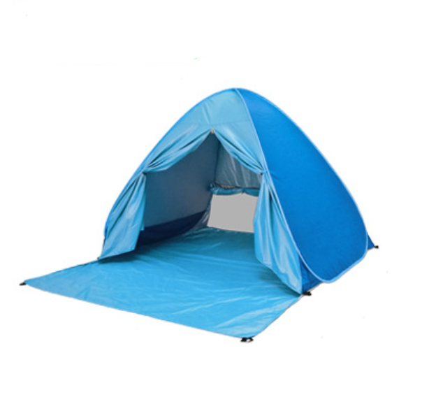 Sunscreen Shelter Tent Anti-UV Pop Up Beach Canopy Outdoor Camping Hiking Tent Travelling Easy Carrying Portable Parts - Blue Force Sports