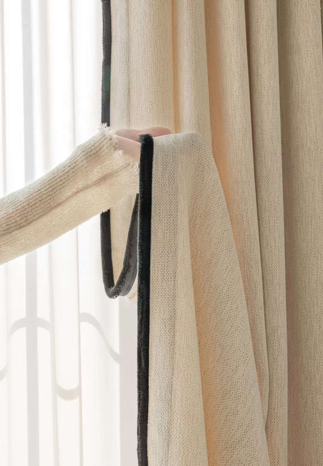 Mid-Century Modern Style 80% Blackout Curtain, Customize Size/Head, 1 Panel