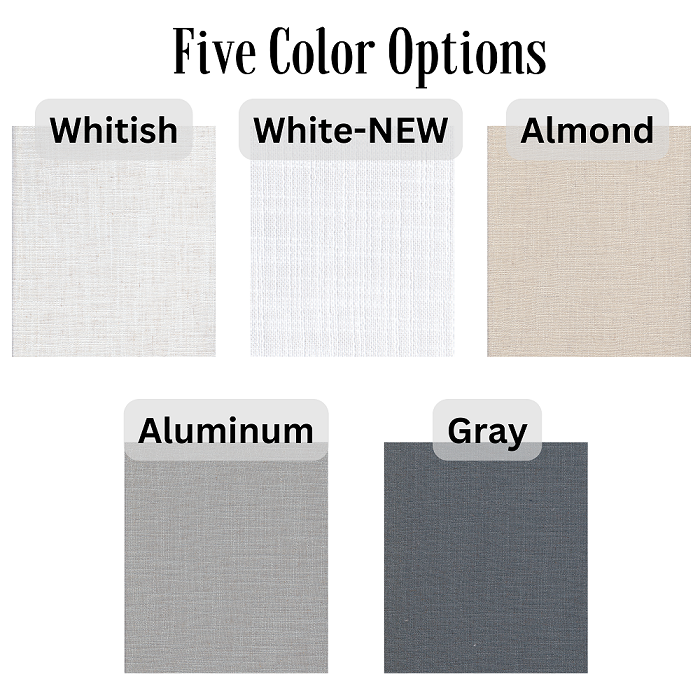 Custom Faux Roman Shades Linen Sheer Style