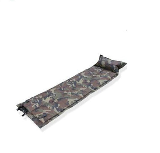 Camo Automatic Inflatable Cushion With Pillow Outdoor Camping Camping Damp - Blue Force Sports