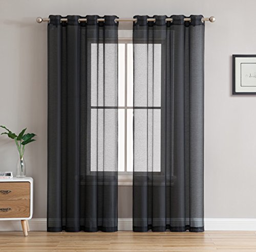 Victoria Semi-Sheer Grommet Curtain Panels