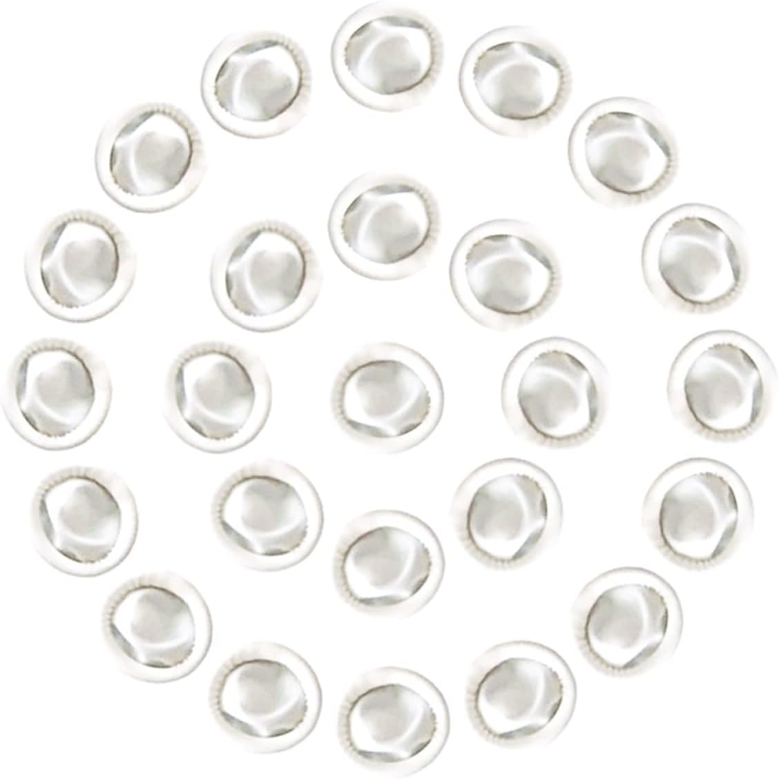 Medium Disposable Nitrile Finger Cots Anti-Static Lens Finger Covers Beauty Protection Sleeves Not Allergic 100pcs (White)