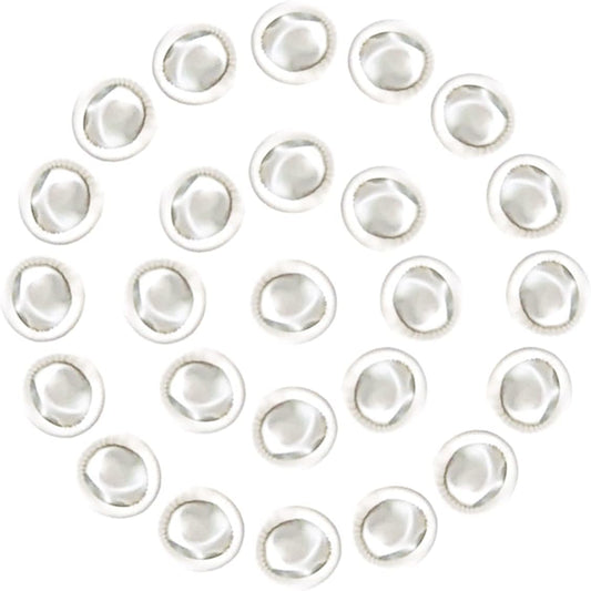 Medium Disposable Nitrile Finger Cots Anti-Static Lens Finger Covers Beauty Protection Sleeves Not Allergic 100pcs (White)